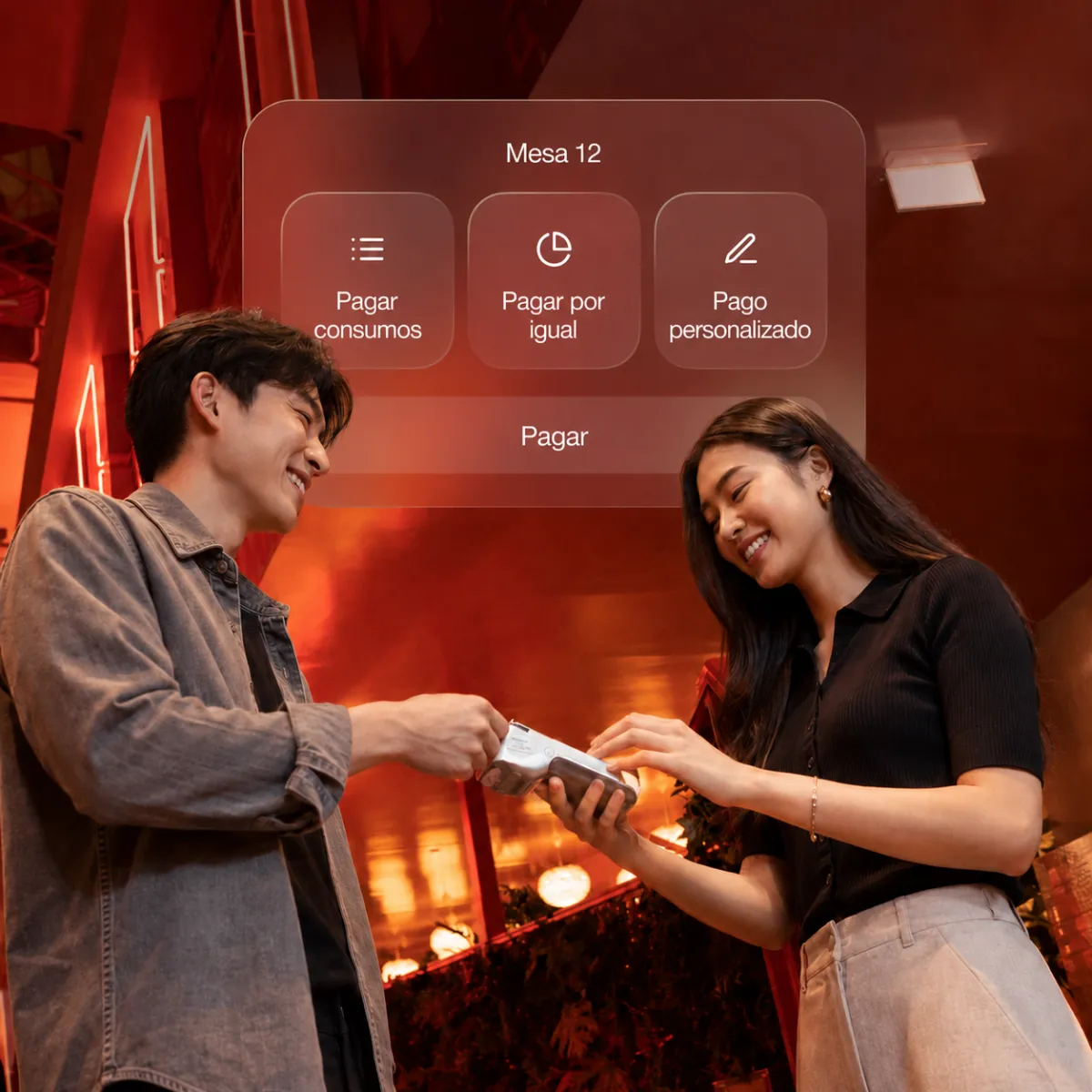 Experiencia de pago de Fono para restaurantes